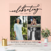 祝の3つの写真コラージュの生涯 アクリルサイン (ウェディング)