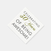 祝の30年素晴らし スタンダードカクテルナプキン (角)