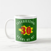 祝の30歳の誕生日マグカップ コーヒーマグカップ (左)