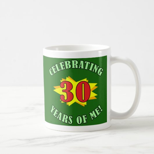 祝の30歳の誕生日マグカップ コーヒーマグカップ (右)