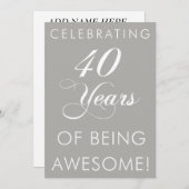 祝の40年の招待状 招待状 (正面/裏面)