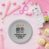 祝の50年の成長を続ける古い紙プレート ペーパープレート (パーティー)