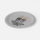 祝の50年の成長を続ける古い紙プレート ペーパープレート (アングル)