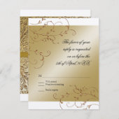 祝の50年間、RSVPレスポンスカード 出欠カード (正面/裏面)