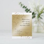 祝の50年間、RSVPレスポンスカード 出欠カード (スタンド正面)