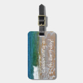 祝の50誕生日ラゲッジタグ ラゲッジタグ (正面縦)