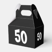 祝の50誕生日名の追加お気に入りボックス フェイバーボックス (裏面サイド)