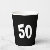 祝の50th誕生日紙カップ 紙コップ (裏面)