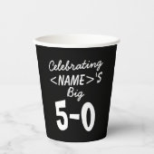 祝の50th誕生日紙カップ 紙コップ (正面)