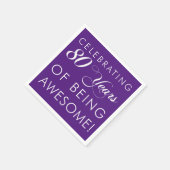 祝の80年素晴らし間 スタンダードカクテルナプキン (角)