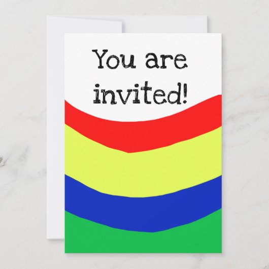 祝の，招待，すべての行事 招待状 (正面)