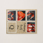 祝のFAMILY Photo Customizable Keepsake ジグソーパズル (横)