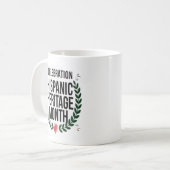 祝のHaspanic伝統月 コーヒーマグカップ (正面左)
