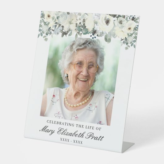 祝のLife Photo Funeral Welcome 台座サイン (正面)