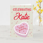 祝のYOUバラ花びらハッピーバースデー カード (黄色い花)