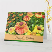 祝のYou -誕生日カード カード (黄色い花)