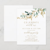 祝よ！素朴なユーカリ緑ボホ (正面/裏面)