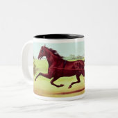 祝われた馬、ジョージM. Patchen ツートーンマグカップ (正面左)