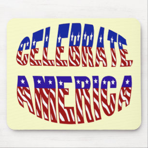 祝アメリカ国旗フォント#1 usepad マウスパッド