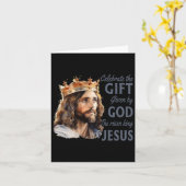 祝イースター・イエス王はクリスチャンを復活させる カード (黄色い花)