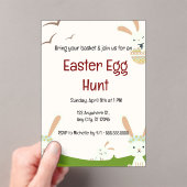 祝イースター：喜びと再生の日 アクリル招待状 (インサイチュ (ポータブル))