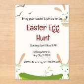 祝イースター：喜びと再生の日 アクリル招待状 (正面)