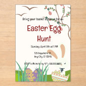 祝イースター：喜びと再生の日 アクリル招待状 (正面)