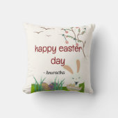 祝イースター：喜びと再生の日 クッション (正面)