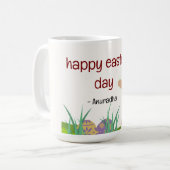 祝イースター：喜びと再生の日 コーヒーマグカップ (正面左)