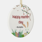 祝イースター：喜びと再生の日 セラミックオーナメント (右)