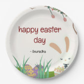 祝イースター：喜びと再生の日 ペーパープレート (正面)