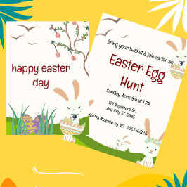 祝イースター：喜びと再生の日 招待状