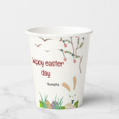 祝イースター：喜びと再生の日 紙コップ (正面)