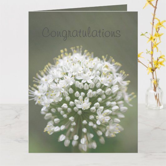 祝エレガントい カード (黄色い花)