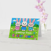 祝カラフル復活祭 箔グリーティングカード (蘭)