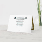 祝クリスマスとハヌカーパーソナライズされた シーズンカード (裏面)