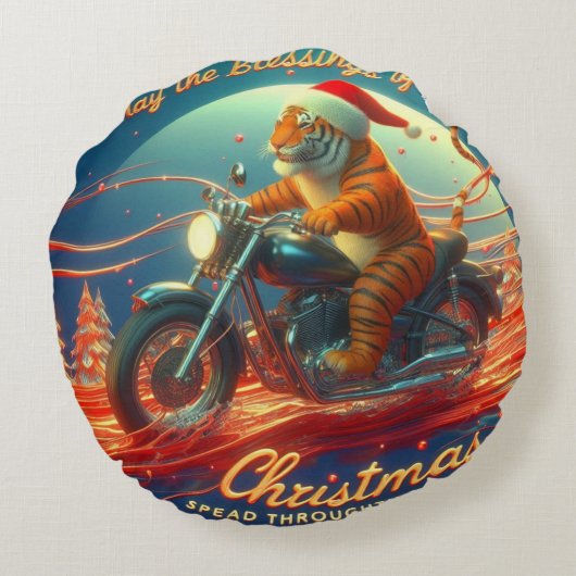 祝クリスマス ラウンドクッション (裏面)