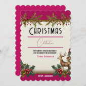 祝クリスマス 招待状 (正面/裏面)
