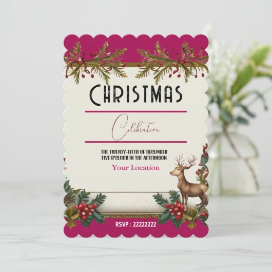 祝クリスマス 招待状 (スタンド正面)