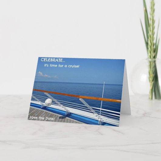 祝クルーズの時間だ…日付を保存 案内状 (正面)