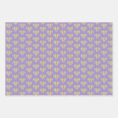 祝ゲイプライドレインボーハートラブLGBTQ ラッピングペーパーシート (正面3)