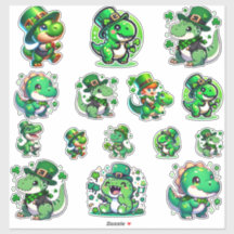 祝スタイル聖パトリックの日の恐竜