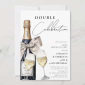 祝スタイル2歳の誕生日パーティー 招待状 (正面)