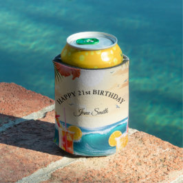 祝スタイル21歳カスタム誕生日 缶クーラー