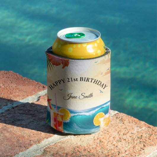 祝スタイル21歳カスタム誕生日 缶クーラー (インサイチュ プール)