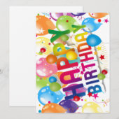 "祝スタイル:ハッピーバースデーはがき" シーズンカード (正面/裏面)