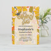 祝スタイル!Groovy Boho卒業 招待状 (スタンド正面)