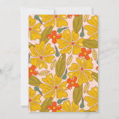 祝スタイル!Groovy Boho卒業 招待状 (裏面)