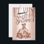 祝スタイルSweet sixteenバラフローラ 招待状<br><div class="desc">すべての詳細が思い出すべき瞬間を作り上げる画期的なお祝いの魔法の世界では、完璧な招待は、忘れられないイベントのためのステージを設定する。🌹✨こ想像の：お客様はお祝いの期待と興奮を燃やせるほど美しく魅力的な招待を受け来ます。sweet sixteenバラフローラドレスドリップ招待状を導入素晴らし。魅力的で魅力的なエレガンスと輝きを融合。これは単なる招待ではなく、喜び、笑い、思い出でいっぱいのストーリーブック夕べの最初の章である。🎉💖豪華なバラのフローラドレスデザインとキラキラしたドライプで飾られた招待状は、視覚的に見た目に留まらない芸術作品で、繊細なフローラルのパターンはロマンスと美しい感を呼び、グリッターのドリップは華やかさと洗練さのtouchを加える。お客想像さまは、この招待を受け感じて、この先の特別なお祝いのスリルだ。🌸💫でも感情的影響について話そう。デジタル招待状が個人のtouchを欠くことの多い世界では、美しくデザインされた紙の招待状は、目に見える思い出に残る要素を追加する。それは「私は試みる」と「私はそこに行くのを待てな来い！」の違いだ📱 🎈プロとして➡️は、これらの招待状はあなたの飼い主エレガントである。彼らはあなたの詳細への注意、魔法の経験を作成することに対するコミットメント、そして伝統とエレガンスしゃれているを融合させるためのあなたのモダンコミットメントを伝える。彼らは、"これは単なるパーティーではない；これはスタイルの価値があるマイルストーンである祝。" 💼🌟だから、あなたは異常で目を眩ませることができる時に普通に解決する理由は何か。sweet sixteenバラフローラドレスグリッタードリップ招待状、あなたは単にゲストを招待しない；あなたはエレガンスとおもしろいの夜のトーンを設定。🌹✨友人や家族を招待状に生涯のお祝いに参加させるtouch。sweet sixteenお祝いの美しいと喜びを本当に反映したデザインで、すべての招待を形見に変換する。なぜなら、マイルストンイベントの世界では、パーティーだけではなく、自分が作り出し、大切にする思い出の世界だからだ。🌟💖 #SweetSixteen #FirstImpressions #ElegantInvitations #CelebrationMagic #MemorableMoments</div>