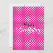 祝スマイルだ！パーティータイムフォト誕生日 招待状 (裏面)